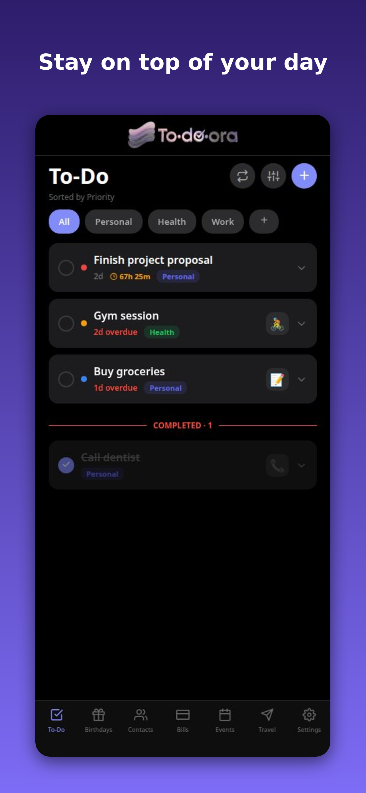 To-Do screen